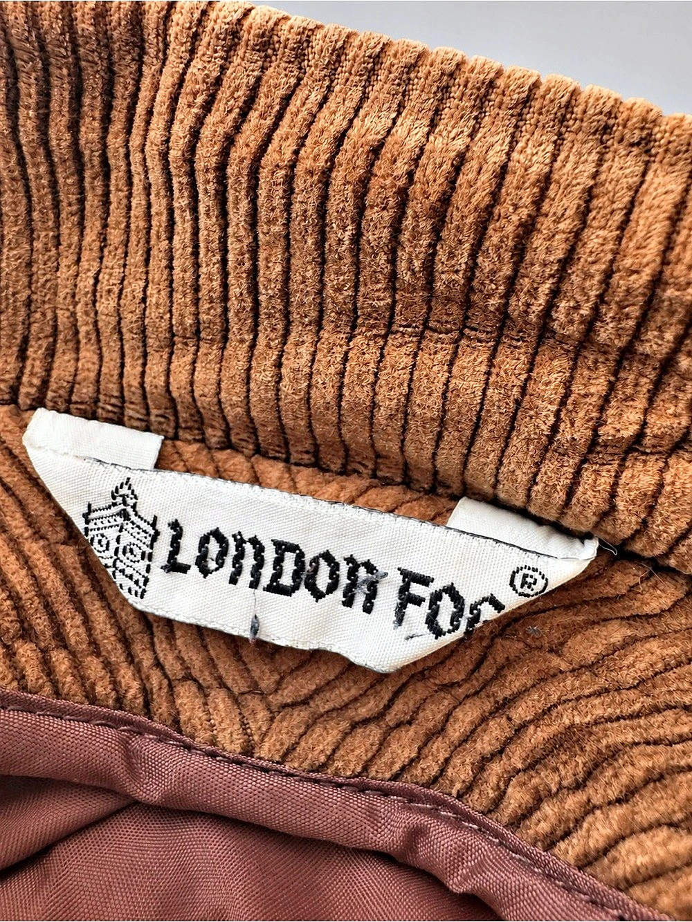 London Fog Women's Corduroy Collar Jacket Size 12 Like New - Picture 3 of 5